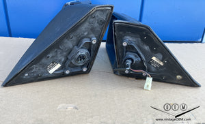 88-93 Mercedes Benz W201/124 OEM mirrors pair BLACK, mint