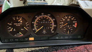 86-93 Mercedes Benz W124  instrument cluster 168k tested OK