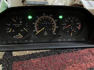 86-93 Mercedes Benz W124  instrument cluster 168k tested OK