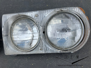 72-89 Mercedes Benz W107 OEM headlights Bosch, pair