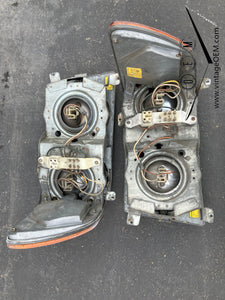 72-89 Mercedes Benz W107 OEM headlights Bosch, pair